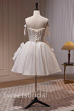 Elegant Sweetheart Bow knot Sleeveless A-line Short Mini Homecoming Dress, BTW359
