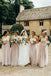 Elegant One shoulder Sleeveless A-line Long Bridesmaid Dressess, SWE1403