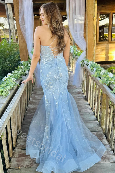 Charming Scoop Sleeveless Mermaid Floor Length Prom Dress,SWS2233