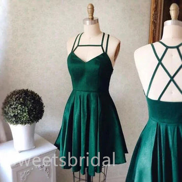 Sexy V-neck Sleeveless  A-line Short Mini Homecoming Dress, BTW364