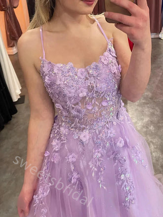 Charming Scoop Sleeveless A-line Floor Length Prom Dress,SWS2234