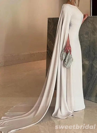 Elegant Long Sleeves Mermaid Long Floor Length Bridesmaid Dresses, SWE1465