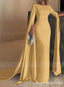 Elegant Long Sleeves Mermaid Long Floor Length Bridesmaid Dresses, SWE1465