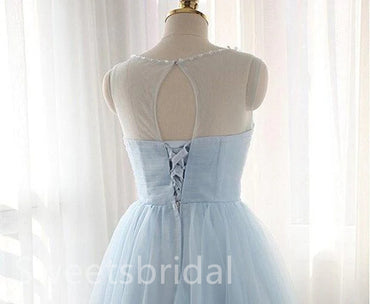 Elegant Scoop Sleevelless A-line Short Mini Homecoming Dress, BTW371