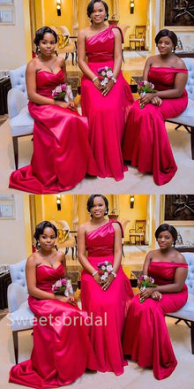 Mismatched Elegant Sweetheart Sleeveless Sheath Long Bridesmaid Dressess, SWE1398