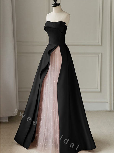 Elegant Strapless Sleeveless Mermaid Long Prom Dress,SWS2096