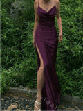 Sexy Jewel Sleeveless Side Slit Mermaid Long Prom Dress,SWS2107