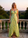 Stylish Ruffles Sweetheart Sleeveless Slit Mermaid High-Low Prom Party Dress,SWS2574
