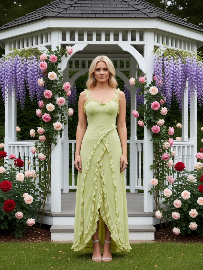 Stylish Ruffles Sweetheart Sleeveless Slit Mermaid High-Low Prom Party Dress,SWS2574