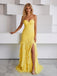Cute Ruffles Sweetheart Side Slit Mermaid Floor Length Prom Party Dress,SWS2575