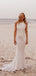 Halter Mermaid Simple Lace Sequin Sleeveless Wedding Dresses,SW1168