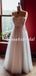 Pretty Sweetheart Tulle Lace A-line Long Wedding Dresses Evening Party Dresses, WD1122