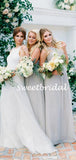 Charming Sleeveless Chiffon Party Dresses Long Bridesmaid Dresses, SW1116
