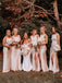 Charming Mermaid Side Slit Long Bridesmaid Dresses Online, SW1230