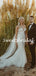 Charming Sweetheart Mermaid Sleeveless Tulle Lace Long Wedding Dresses,WD1152