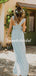 Charming Spaghetti Strap Sleeveless Chifon Party Dresses Long Bridesmaid Dresses, SW1112