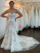 Mismatched Simple Sweetheart Mermaid Lace applique Wedding Dresses, DB0244