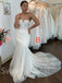 Mismatched Simple Sweetheart Mermaid Lace applique Wedding Dresses, DB0244