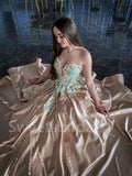 Elegant Sweetheart A-line Simple Prom Dresses ,SW1297