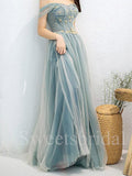 Elegant Off shouldr Sweetheart Sleeveless A-line Prom Dresses,SW1556