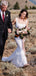 Spaghetti Straps Mermaid Simple Long Wedding Dresses, WG210