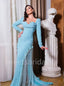 Elegant Sweetheart Long sleeves Mermaid Prom Dresses ,SW1330