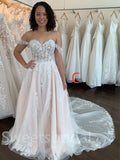 Mismatched Simple Sweetheart Mermaid Lace applique Wedding Dresses, DB0244
