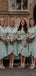 Sexy V-neck Short Sleeve Chiffon Wedding Short Bridesmaid Dresses, SW1192