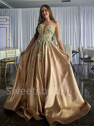 Elegant Sweetheart A-line Simple Prom Dresses ,SW1297