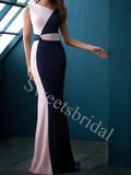 Elegant Strapless Sleeveless Mermaid Prom Dresses,SW1806