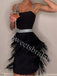 Sexy Spaghetti straps Square short Prom Dresses,SWW1773