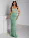 Elegant Square Sleeveless Side slit Mermaid Prom Dresses ,SW1320