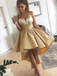 Sexy Sweetheart Lace Applique A Line High Low Homecoming Dress, BTW172