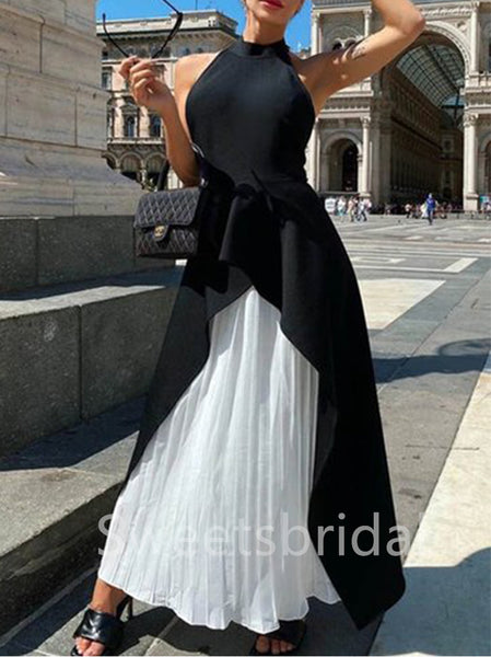 Elegant Halter High low A-line Prom Dresses, SW1473
