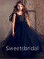 BeautifuI Scoop Sleeveless A Line Flower Girl Dresses,FGS0045