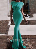 Elegant Cap sleeves Mermaid Prom Dresses, SW1475