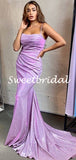 New Arrival Spaghetti Strap Sleeveless Mermaid Evening Party Prom Dresses, SW1127