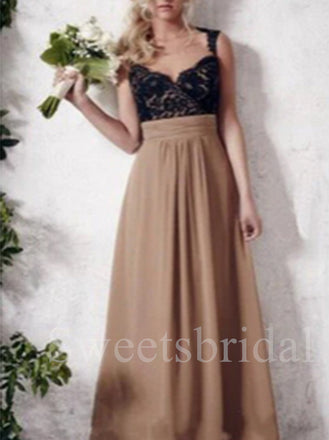 Elegant V-neck Sleeveless Open back A-line Prom Dresses,SW1552