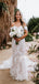Elgenat Off-shoulder Mermaid Simple Wedding Dresses, WG201