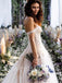 Elegant Off shoulder Sweetheart A-line Lace applique Wedding Dresses,DB0302