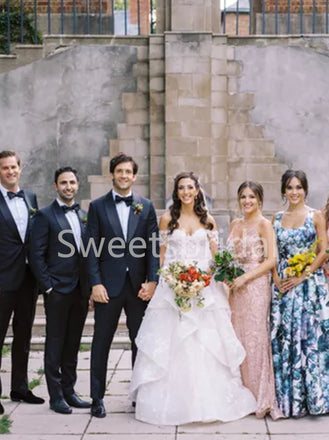 Elegant Sweetheart Off shoulder A-line Lace applique Wedding Dresses, DB0255