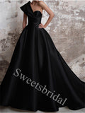 Elegant One-shoulder Sleeveless A-line Prom Dresses,SW1850