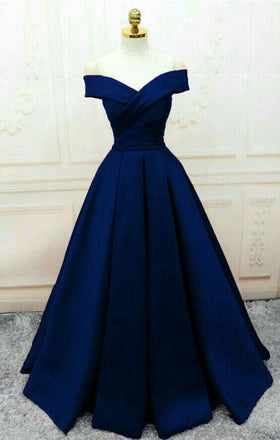 Simple Burgundy Off The Shoulder A Line Floor Length Long Prom Dresses ,MD368