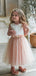 Lovely Round Neck Sleeveless A Line Tulle Flower Girl Dresses，GTE2131