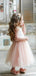 Lovely Round Neck Sleeveless A Line Tulle Flower Girl Dresses，GTE2131