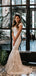 New Arrival V-neck Mermaid Simple Lace Wedding Dresses, WG202