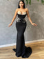 Sexy Sweetheart Mermaid Black Long Prom Dresses Online.SW1275