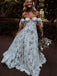 Lovely Sweetheart A-line Simple Lace Long Wedding Dresses, WG211