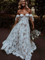 Lovely Sweetheart A-line Simple Lace Long Wedding Dresses, WG211