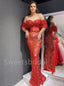 Sexy Sweetheart Off-shoulder Mermaid Simple Prom Dresses ,SW1305